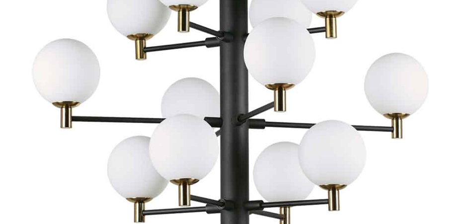 Люстра Italian Globe Abstraction Light White and Black 12 Люстра Italian Globe Abstraction Light White and Black 12 - Loft-Concept в Омске