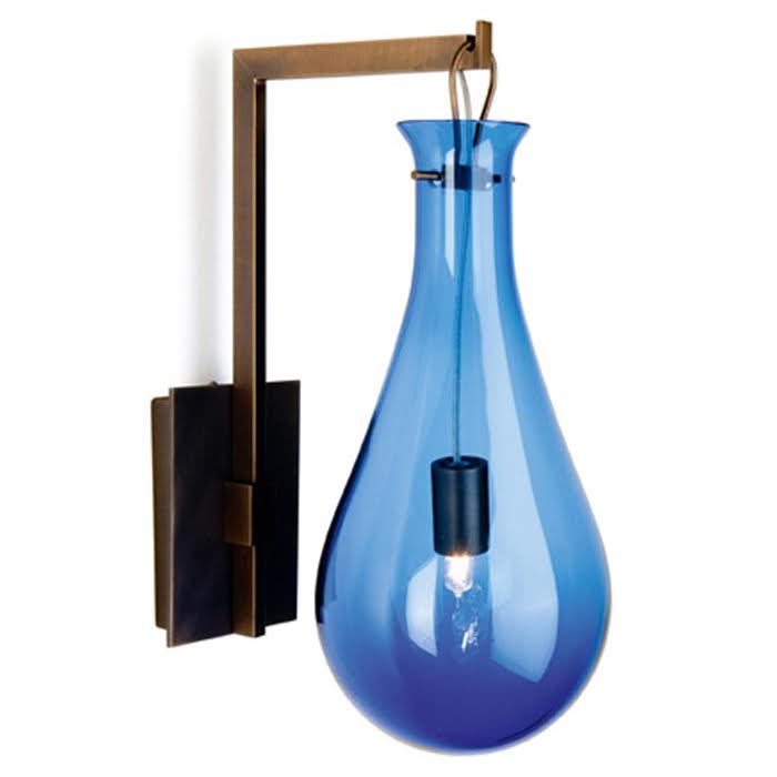 Бра Patrick Naggar Bubble Sconce blue Синий Черный в Омске | Loft Concept 