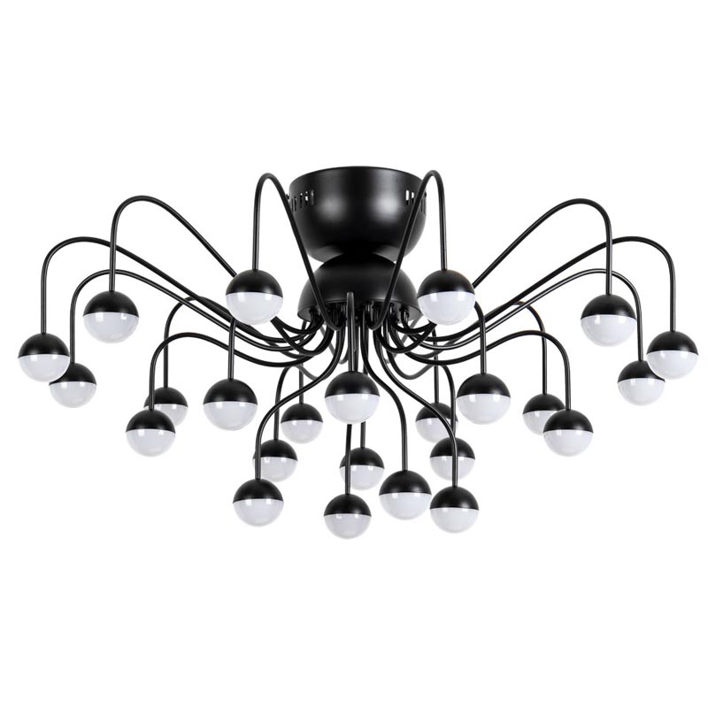 Потолочная люстра Vilelme Chandelier black Черный в Омске | Loft Concept 