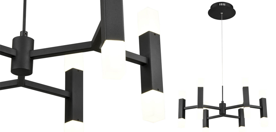 Люстра Rigor & Conciseness Lighting Angular Plafond Black Люстра Rigor & Conciseness Lighting Angular Plafond Black - Loft-Concept в Омске