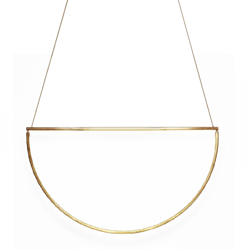 Подвесной светильник Solana Hanging lamp 55 см Золотой в Омске | Loft Concept 