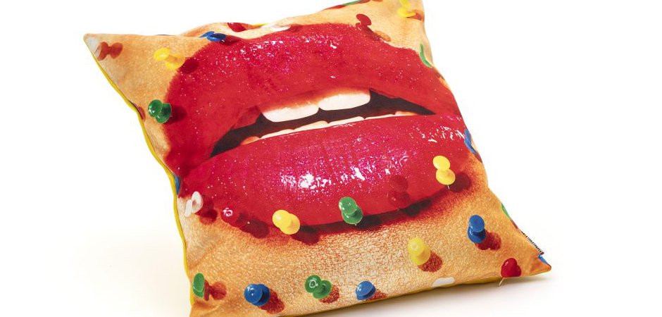 Подушка Seletti Cushion Mouth with pins Design: Toiletpaper Подушка Seletti Cushion Mouth with pins Design: Toiletpaper - Loft-Concept в Омске