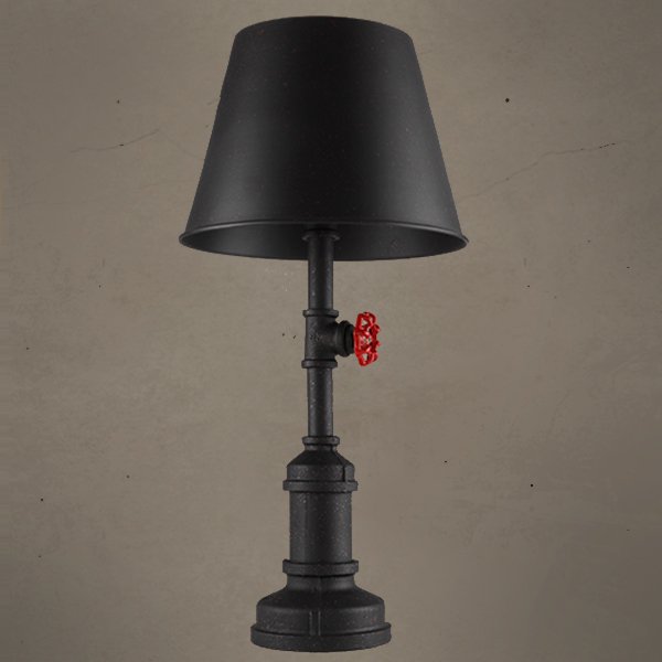 Настольная лампа Table Lamp Red Water Tap Cone Черный в Омске | Loft Concept 