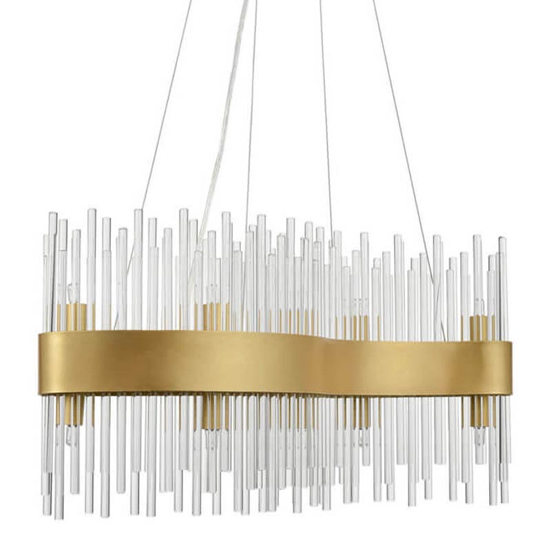 Люстра Nembus Chandelier 60 gold Прозрачный (Transparent) Золотой в Омске | Loft Concept 