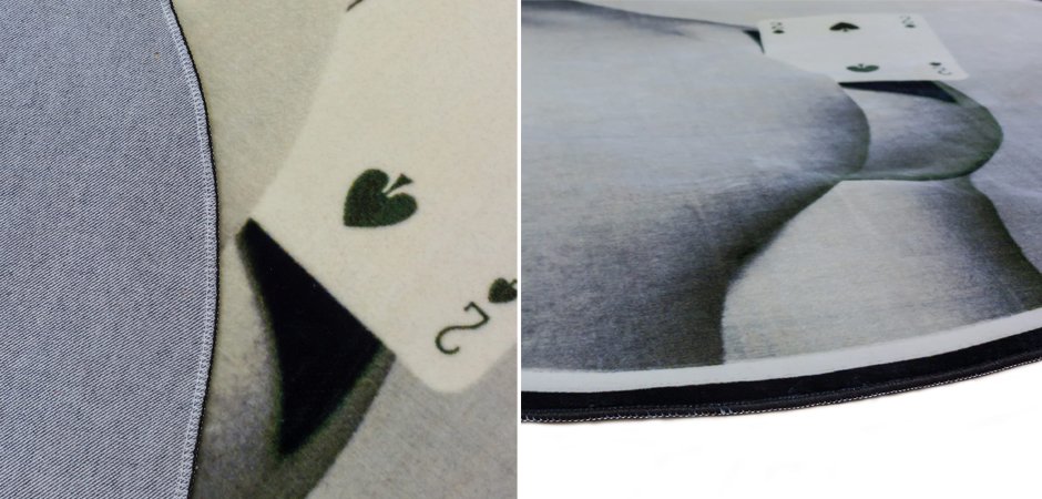 Ковер Seletti Round Rug Two of Spades Ковер Seletti Round Rug Two of Spades - Loft-Concept в Омске