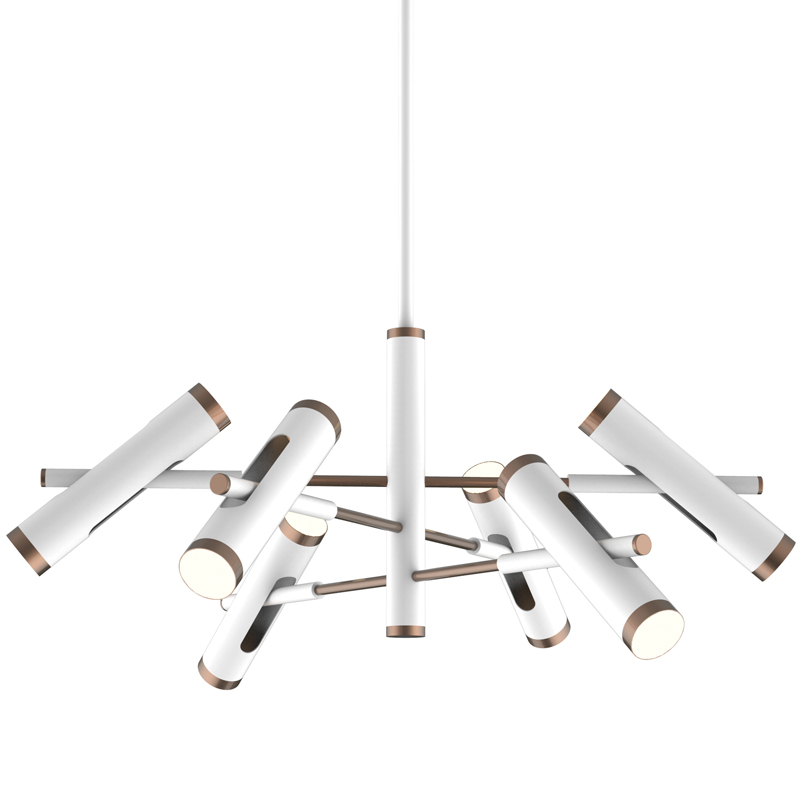 Люстра Rainer Chandelier white Белый Золотой в Омске | Loft Concept 