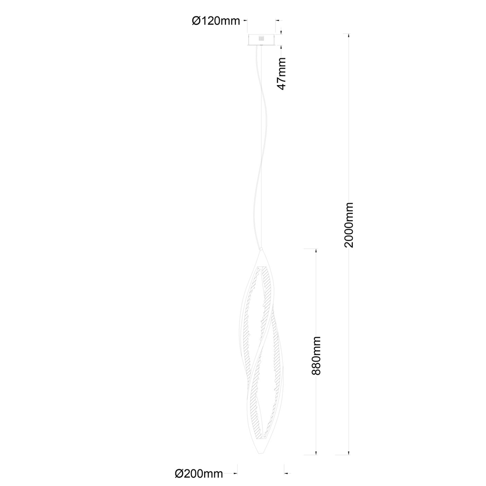 Подвесной светильник фигурный с декоративными элементами в виде кристаллов Smooth Shine в Омске