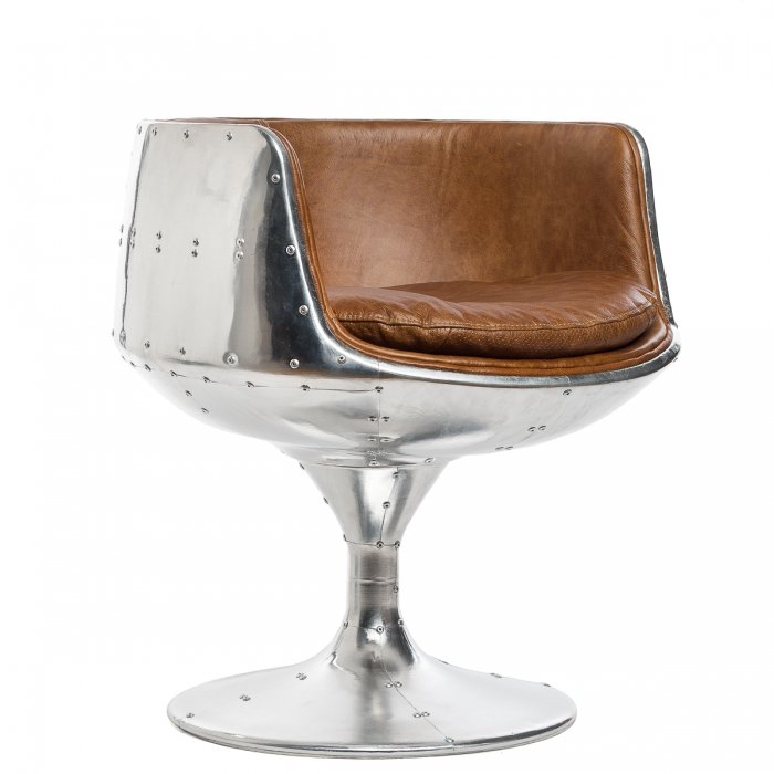 Кресло Aviator Cup Chair Коричневый в Омске | Loft Concept 