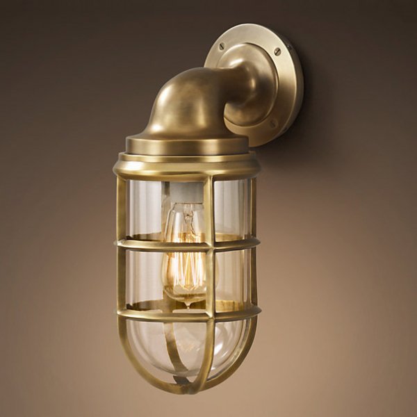 Бра RH STARBOARD wall lamp brass Латунь в Омске | Loft Concept 