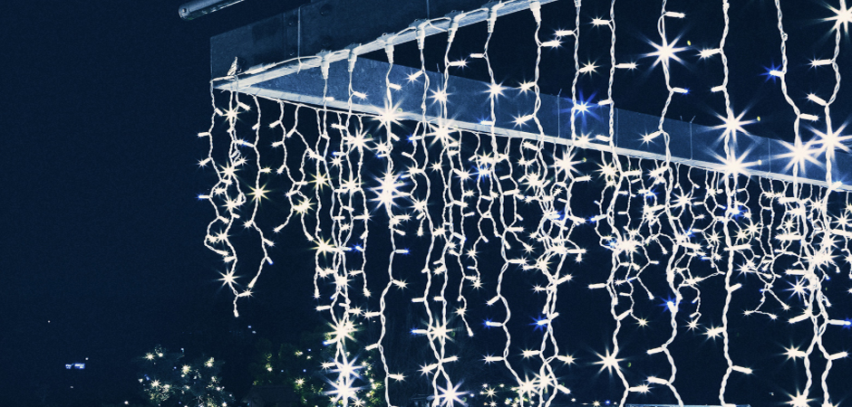 Светодиодная Гирлянда-Бахрома с Белым светом - Loft-Concept в Омске