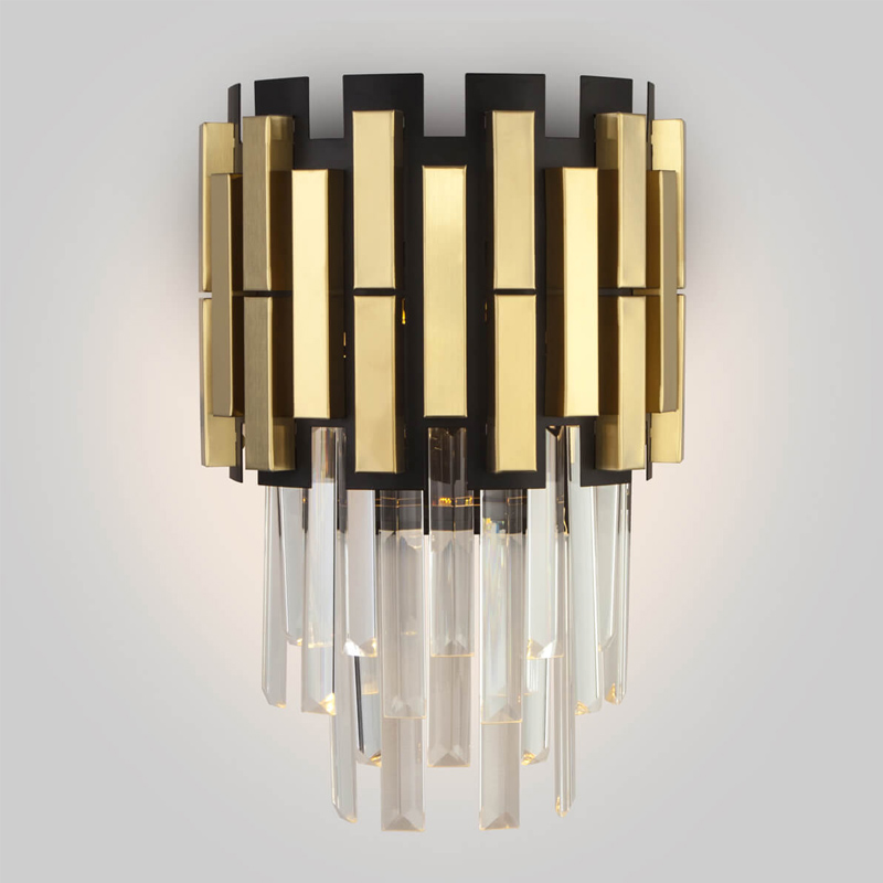 Бра Garsent Sconce Черный Золотой в Омске | Loft Concept 