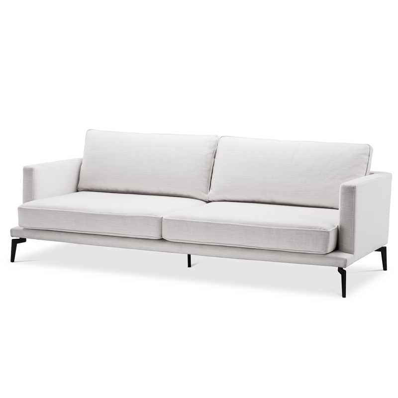 Диван Eichholtz Sofa Avenue 54 Белый Черный в Омске | Loft Concept 