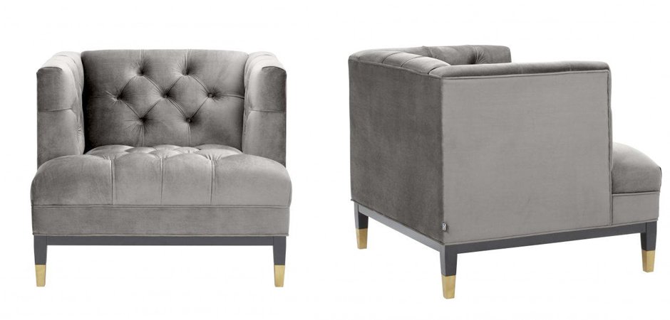 Кресло Eichholtz Chair Castelle Grey Кресло Eichholtz Chair Castelle Grey - Loft-Concept в Омске