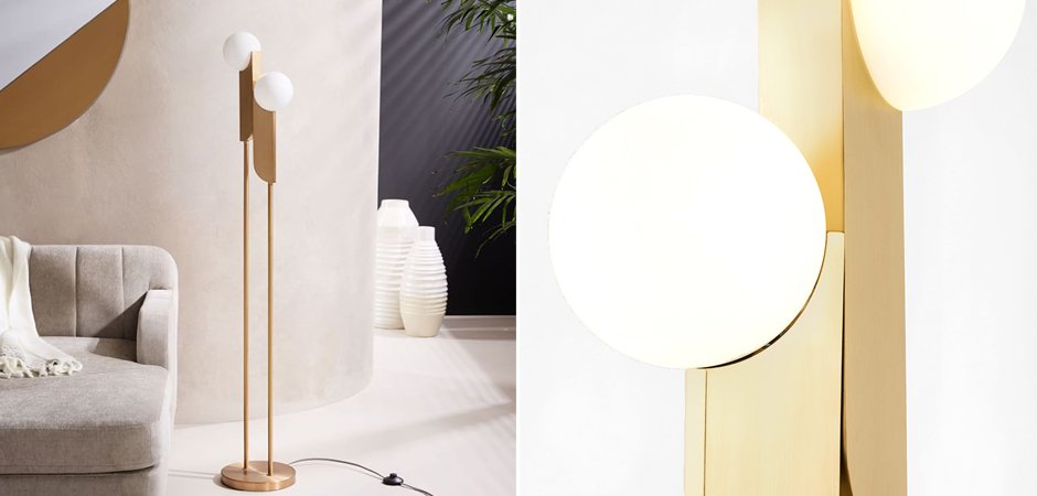 Торшер Two ball floor lamp Торшер Two ball floor lamp - Loft-Concept в Омске
