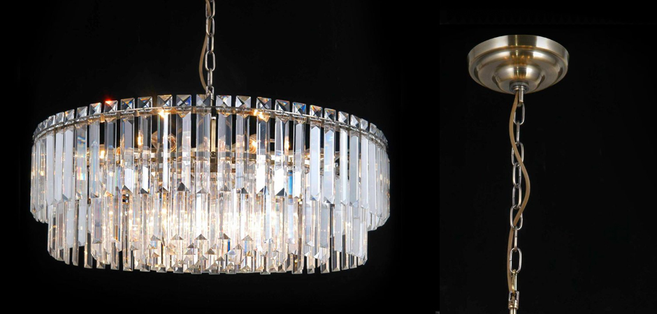 Люстра Odeon Chandelier Прозрачное Стекло диаметр 62 Люстра Odeon Chandelier Прозрачное Стекло диаметр 62 - Loft-Concept в Омске