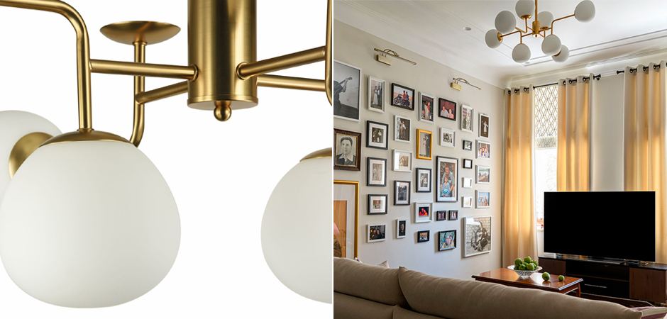 Люстра Tiepolo Ball Chandelier Gold 8 Люстра Tiepolo Ball Chandelier Gold 8 - Loft-Concept в Омске