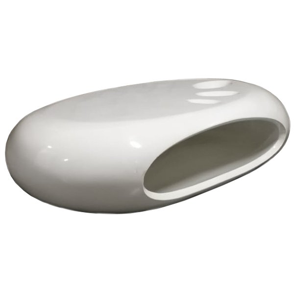 Кофейный стол Oval Capsule Белый в Омске | Loft Concept 