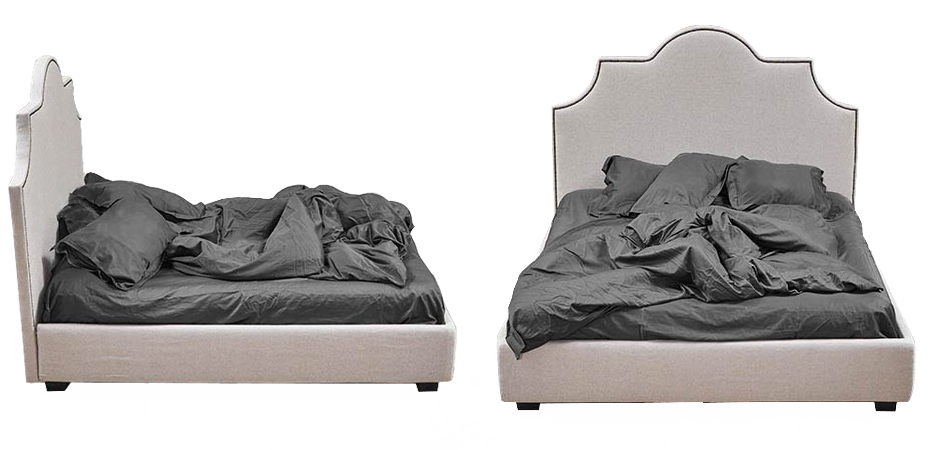 Кровать Headboard Angles Bed Кровать Headboard Angles Bed - Loft-Concept в Омске