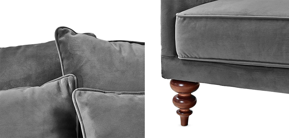 Диван Graceful Details Sofa Gray Диван Graceful Details Sofa Gray - Loft-Concept в Омске