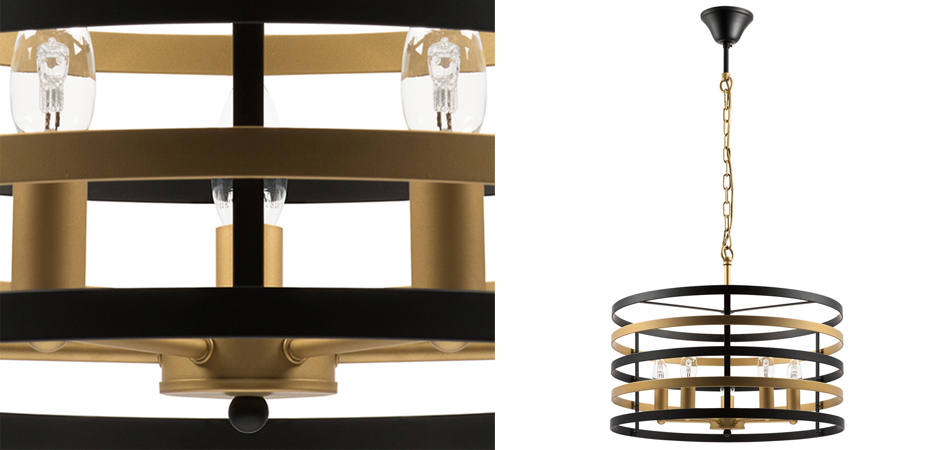 Люстра Gold Stripes Chandelier 5 Люстра Gold Stripes Chandelier 5 - Loft-Concept в Омске