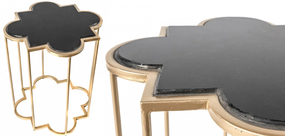 Приставной стол Marble Countertop gold Приставной стол Marble Countertop gold - Loft-Concept в Омске