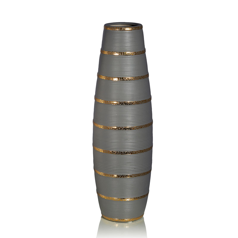 Ваза Vase Beehive gray Серый Золотой в Омске | Loft Concept 