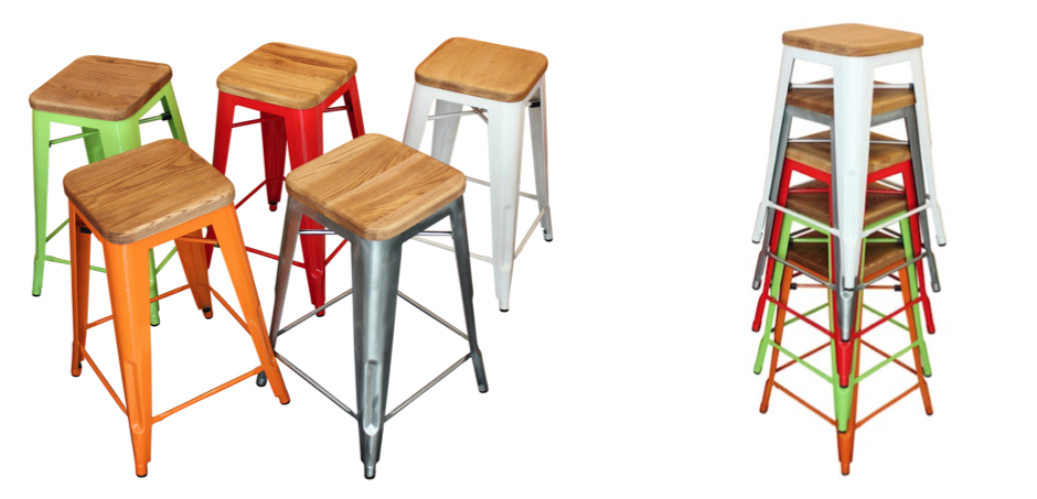 Барный стул Tolix Board Seat barstool Барный стул Tolix Board Seat barstool - Loft-Concept в Омске