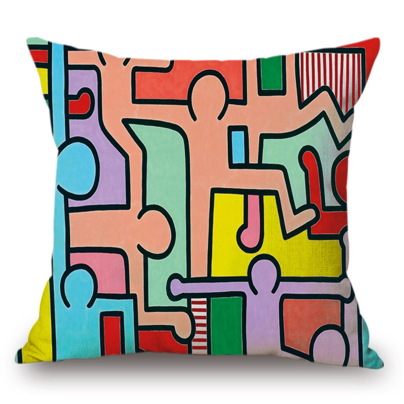 Подушка Keith Haring 7 Мульти в Омске | Loft Concept 