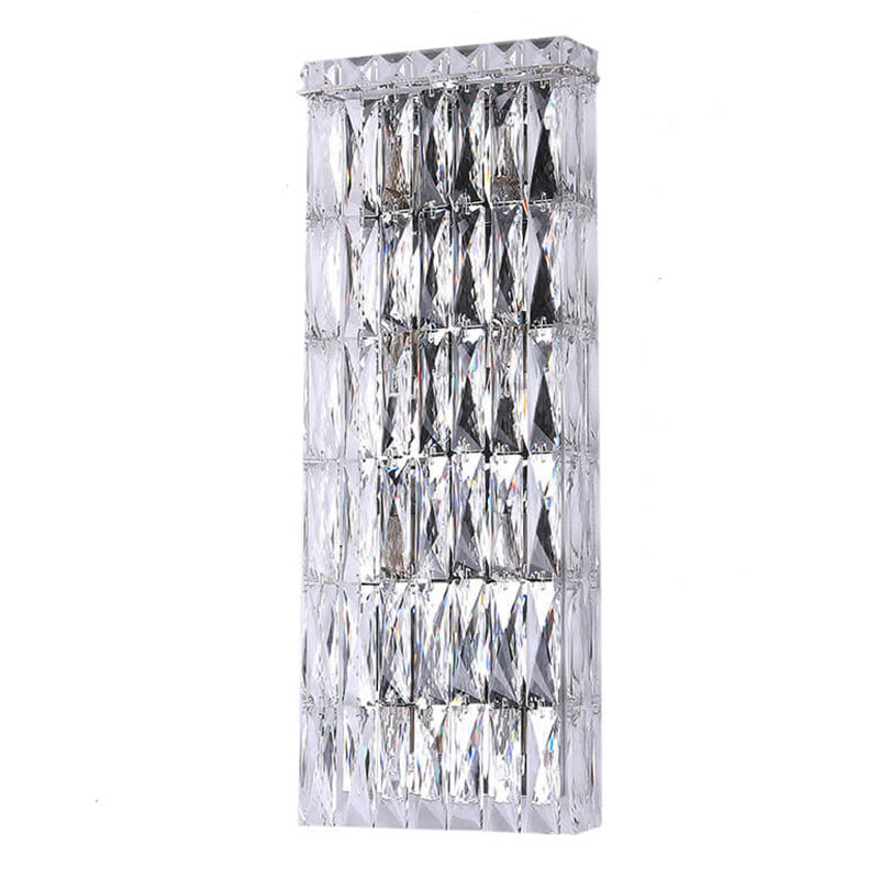 Бра Crystal Regena Chrome Wall Lamp 8 Хром Прозрачный (Transparent) в Омске | Loft Concept 