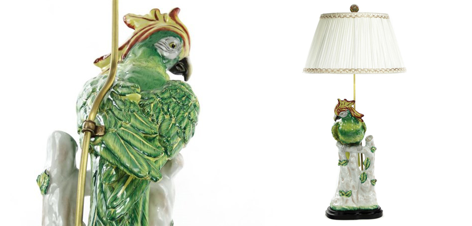 Настольная лампа Green Parrot Lamp - Loft-Concept в Омске