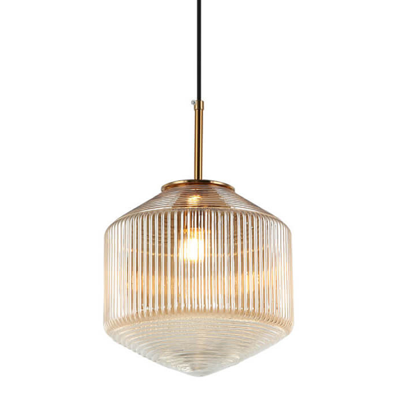 Подвесной светильник Clear Glass Pendant gold Бронза Золотой в Омске | Loft Concept 