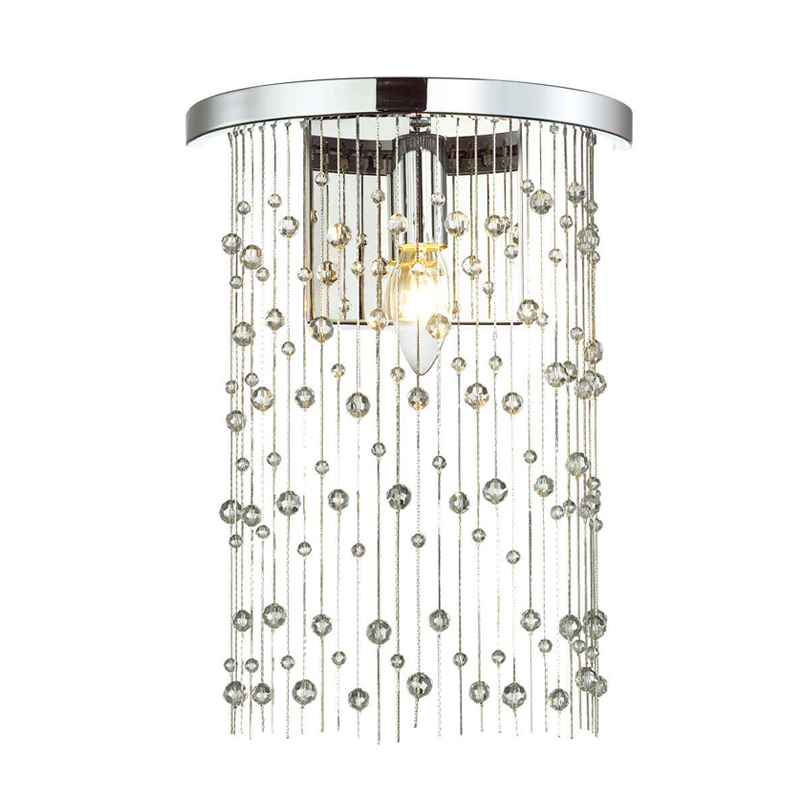 Бра Hailstorm Rain Wall lamp chrome Прозрачный (Transparent) Хром в Омске | Loft Concept 