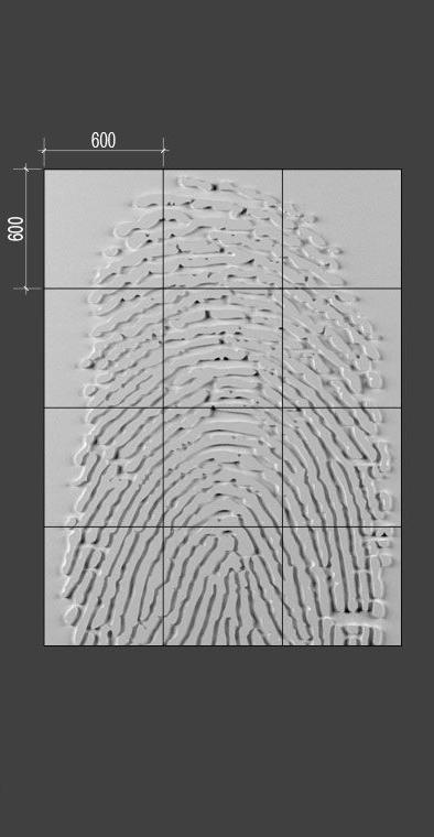 Барельеф FINGERPRINT в Омске