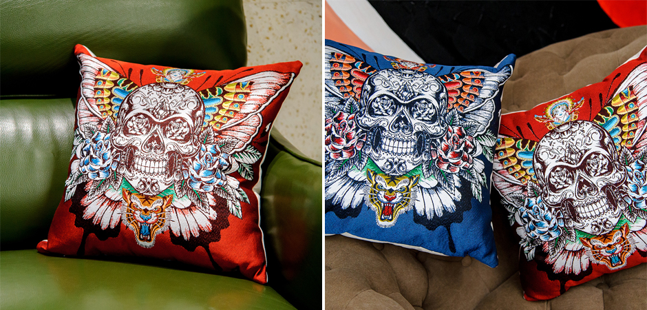 Декоративная подушка Ghost Rider Red Декоративная подушка Ghost Rider Red - Loft-Concept в Омске