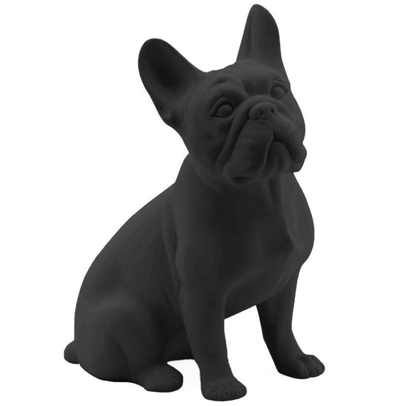 Статуэтка Abhika French Bulldog Black Matt Черный в Омске | Loft Concept 