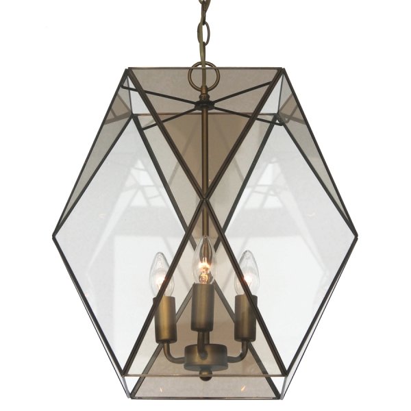 Подвесной светильник Rombius Pendant large III brandy glass Темная бронза винтаж в Омске | Loft Concept 