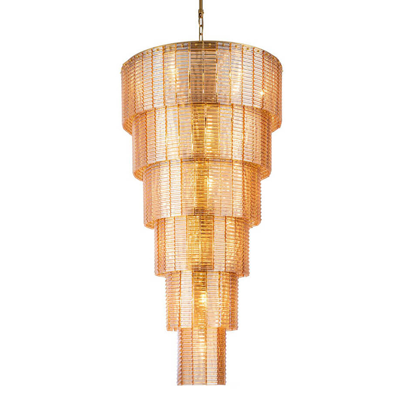 Люстра Branwen Amber Chandelier 71 Золотой Янтарный в Омске | Loft Concept 