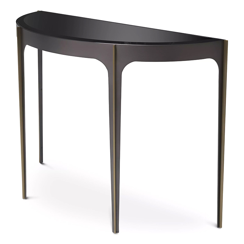 Консоль Eichholtz Console Table Artemisa Bronze Бронза Черный в Омске | Loft Concept 