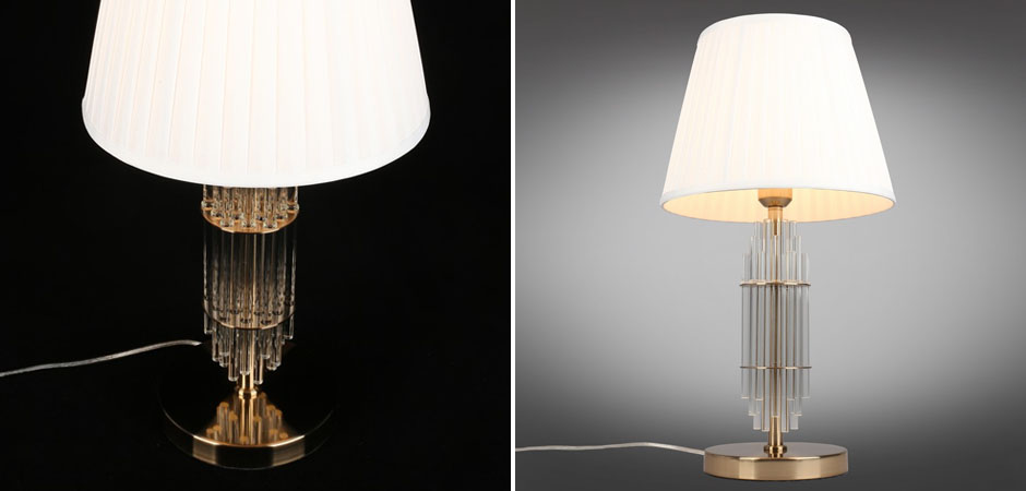 Настольная Лампа Nembus Gold с Абажуром - Loft-Concept в Омске