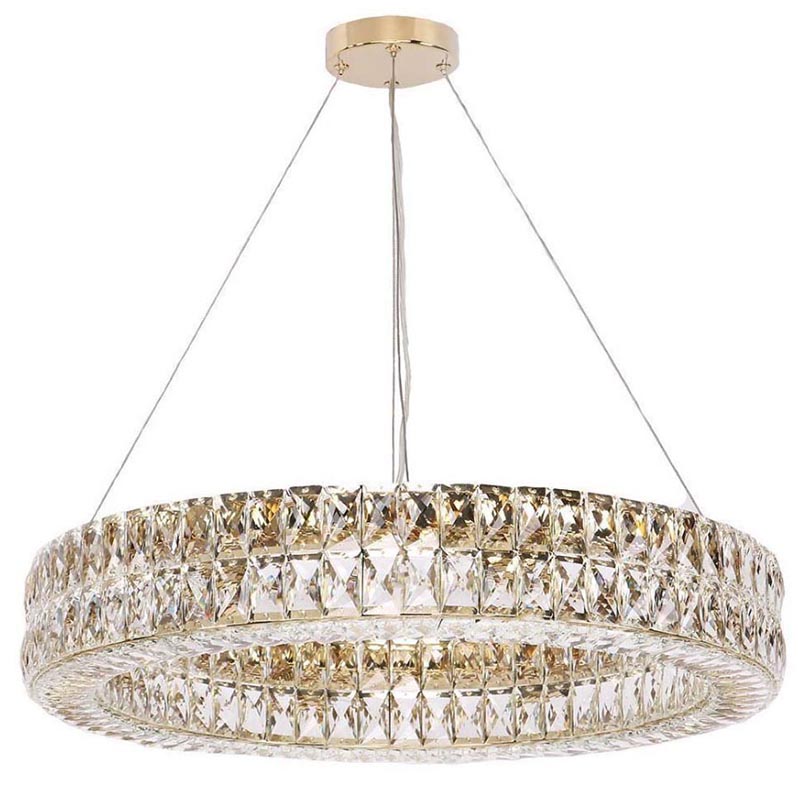 Люстра Crystal Regena Gold Chandelier 10 Золотой Прозрачный (Transparent) в Омске | Loft Concept 