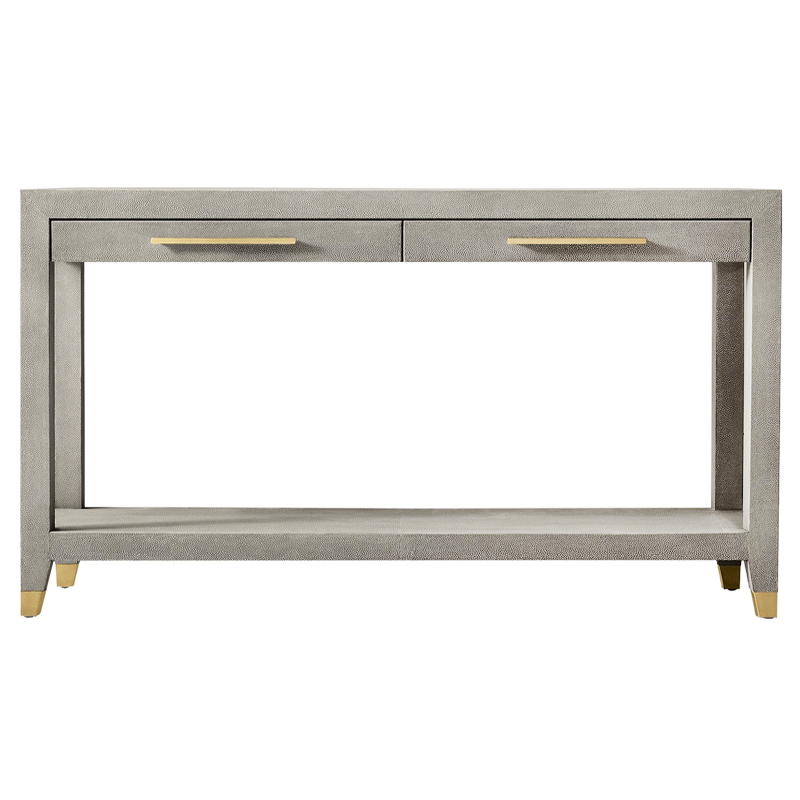 Charles Stingray Texture Console Grey Консоль скат Золотой Серый в Омске | Loft Concept 