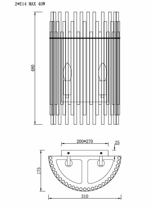 Бра Nembus Chromium Sconces в Омске