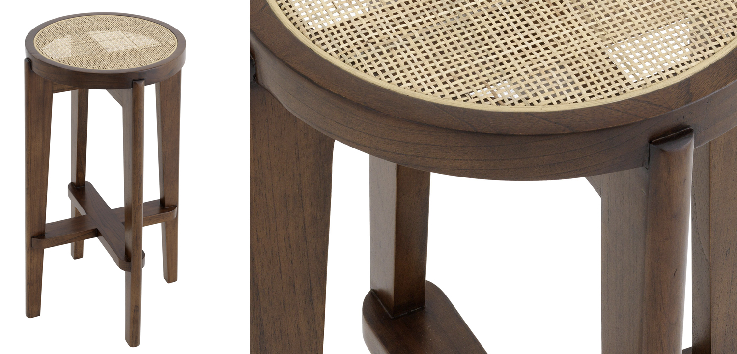 Барный стул Eichholtz Bar Stool Dareau brown - фото