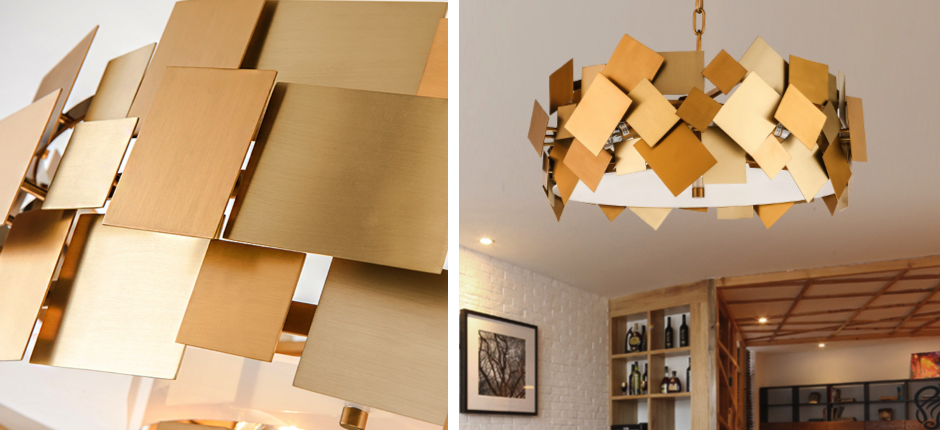 Люстра Gold Plate Chandelier 4 Люстра Gold Plate Chandelier 4 - Loft-Concept в Омске