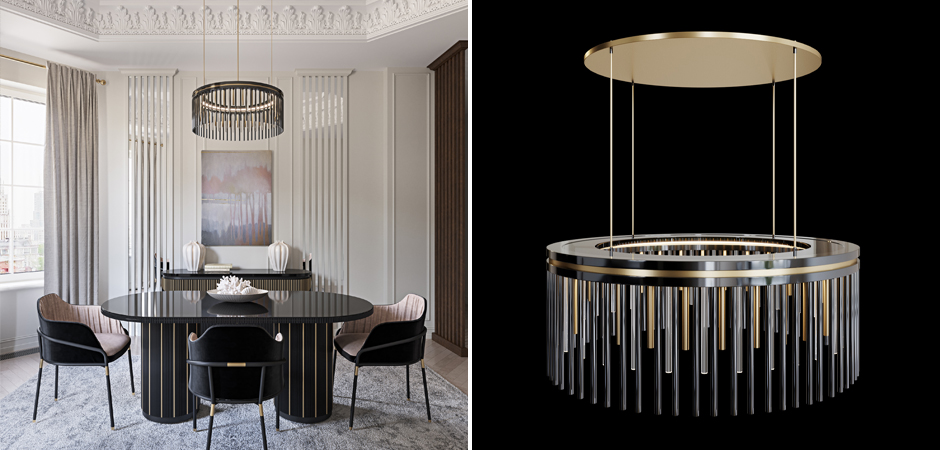 Латунная люстра Coliseum Black Латунная люстра Coliseum Black - Loft-Concept в Омске