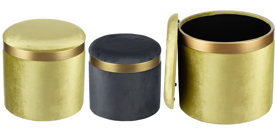 Пуф Golden Belt Pistachio фисташковый Пуф Golden Belt Pistachio фисташковый - Loft-Concept в Омске