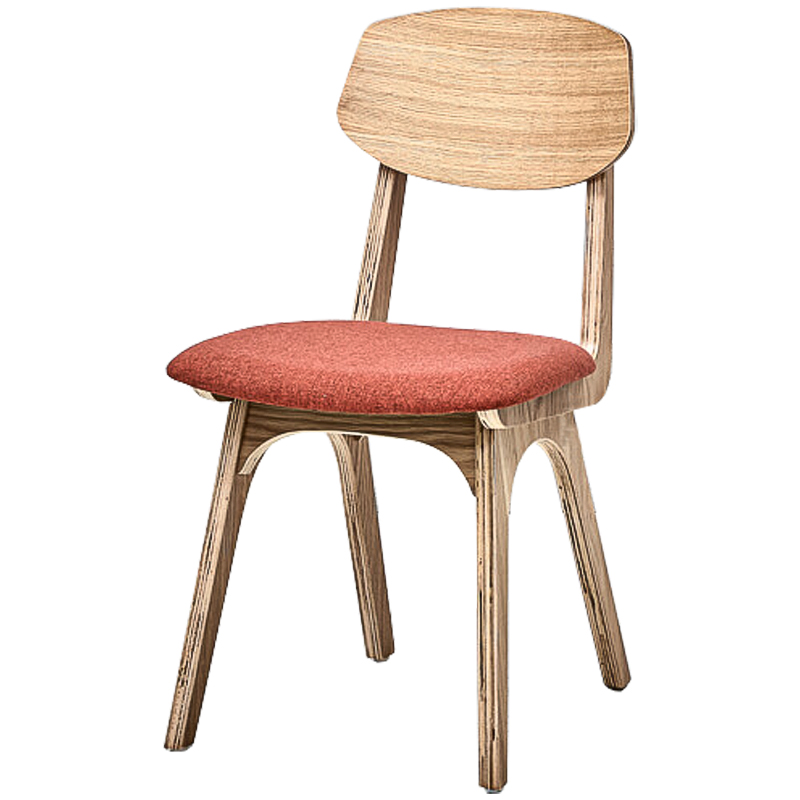 Стул Ailde Stool coral Древесина Коралловый в Омске | Loft Concept 