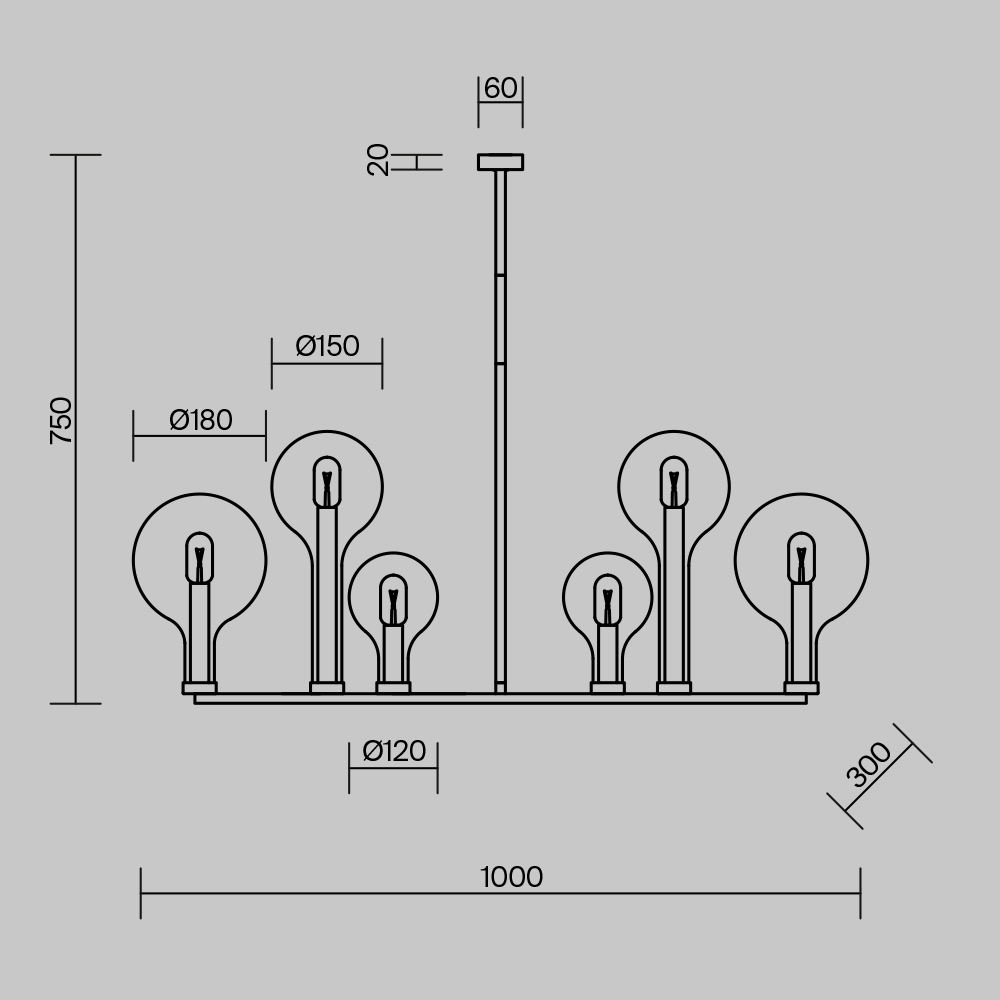 Люстра подвесная Status Е14 в Омске