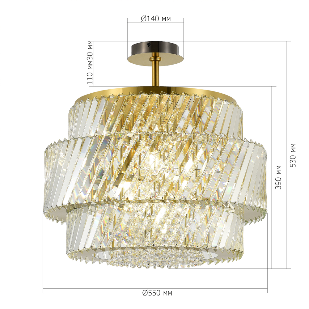 Потолочный светильник в классическом обрамлении Light Connoisseurs Beauty в Омске