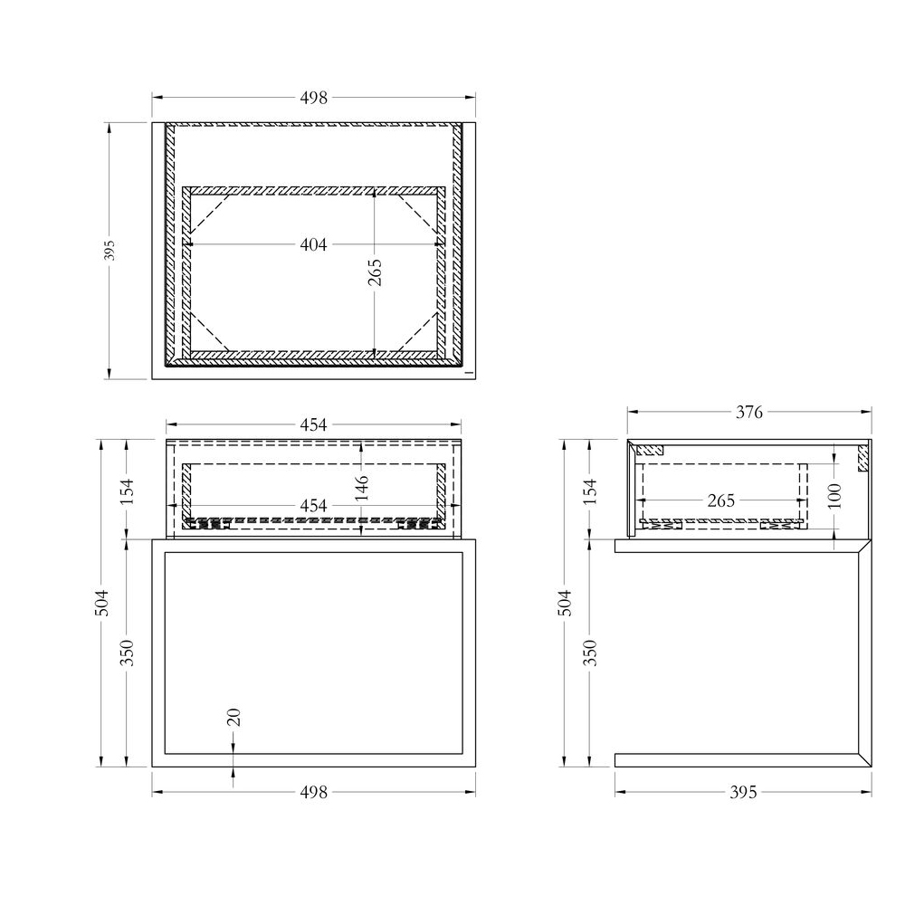 Тумбочка зеркальная с ящиком Mirror Chrome Cabinet в Омске